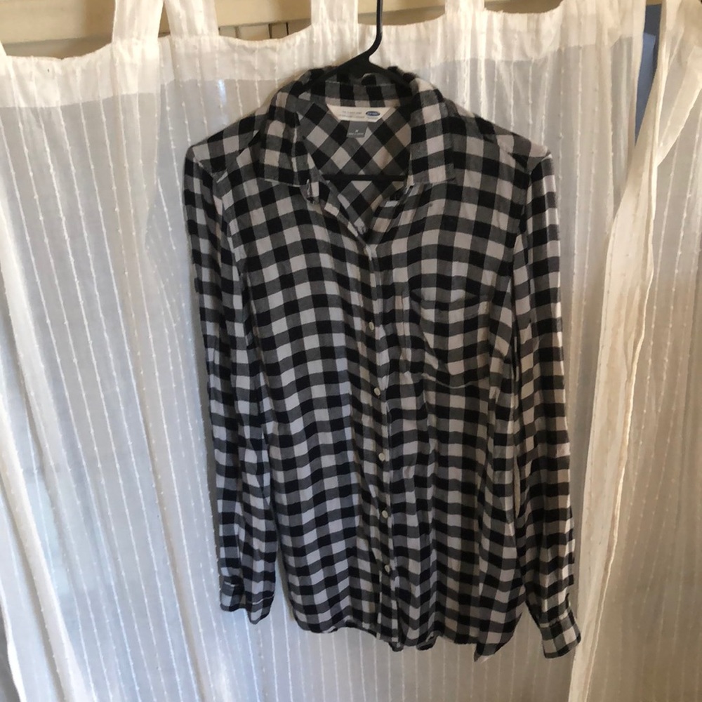 Plaid Boyfriend Button-up